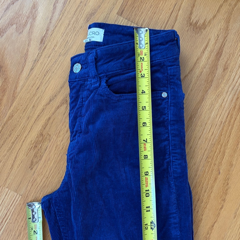 Pilcro Anthropologie royal blue corduroy pants size 26 - Picture 6 of 13